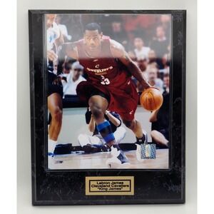 LABRON JAMES WALL PLAQUE KING JAMES‎ CLEVELAND CAVALIERS MARBLED FRAMED